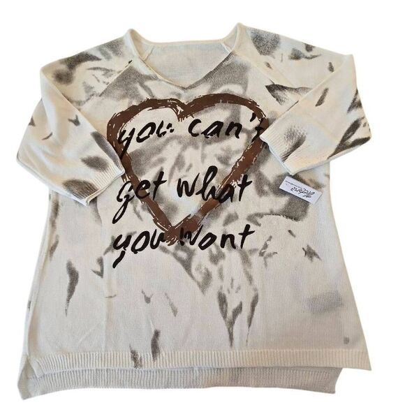 NWT Victoria Womens Vecceli Italy Cotton Blend Pullover Sweater Large - Picture 2 of 13